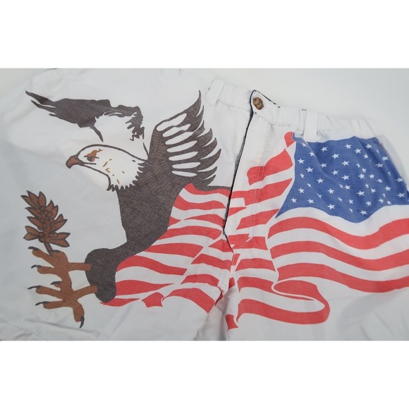 Chubbies Men's XXL Reversible American Flag Eagle Shorts Double Sided Size 2XL - Picture 3 of 10